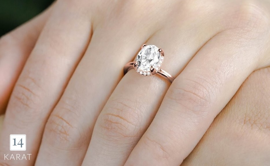 The influence of diamond size on engagement rings