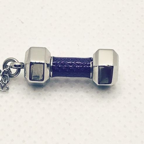 Dumbbell Charm Necklace